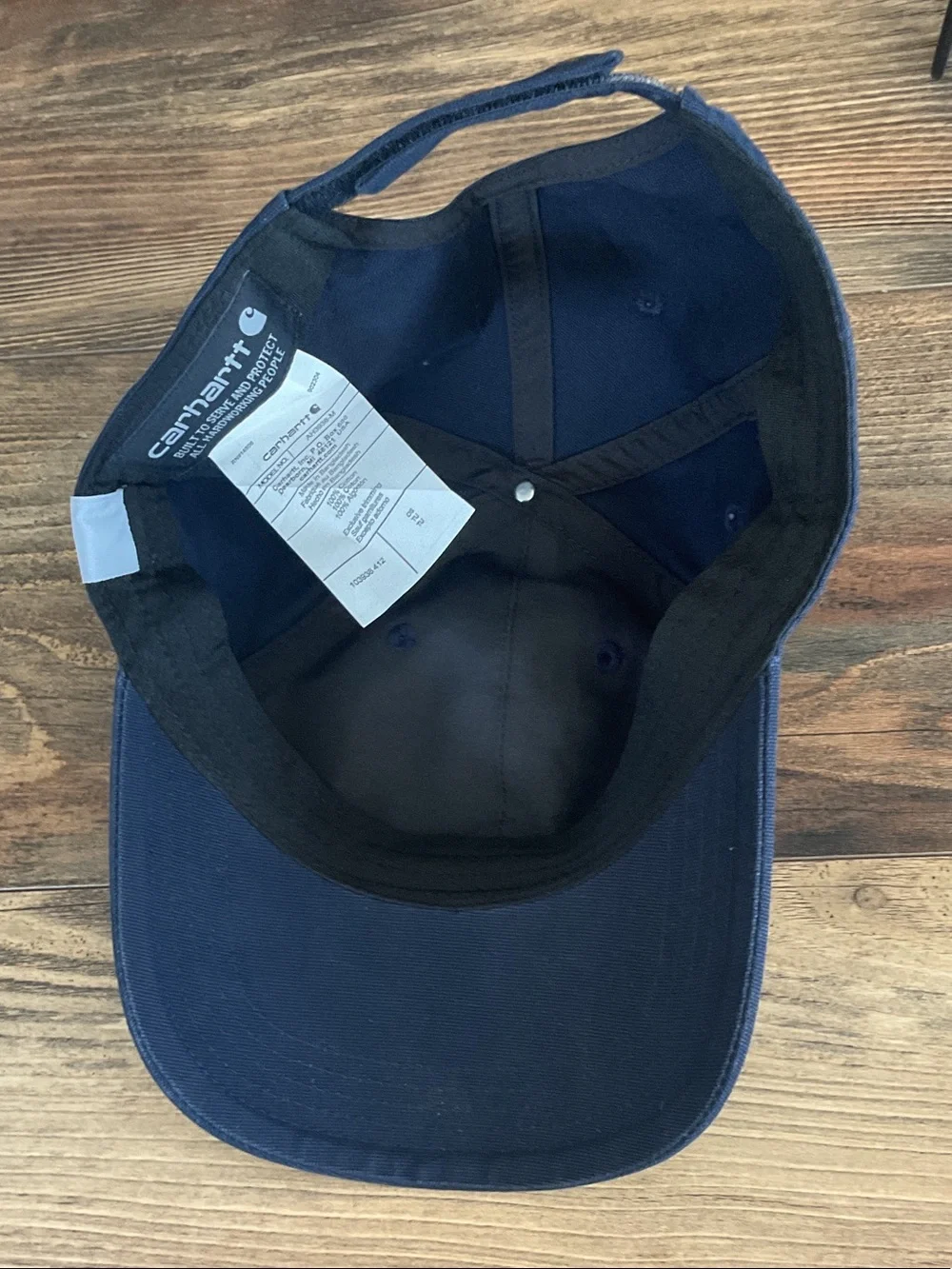 Carhartt Dark Navy Baseball Hat with Logo Patch